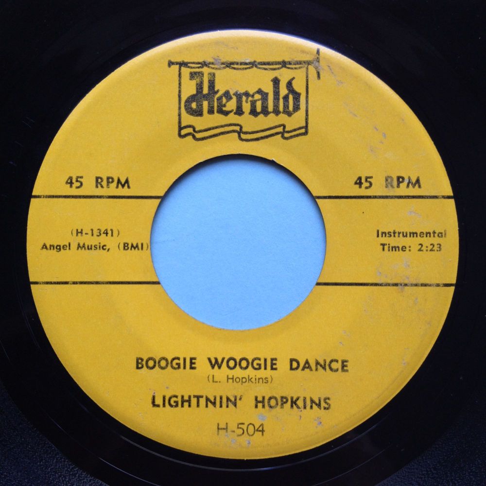 Lightnin' Hopkins - Boogie Woogie Dance - Herald - Ex-