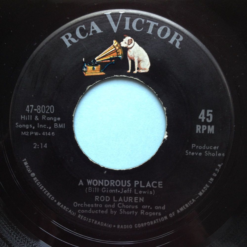 Rod Lauren - Wondrous place - RCA - Ex-