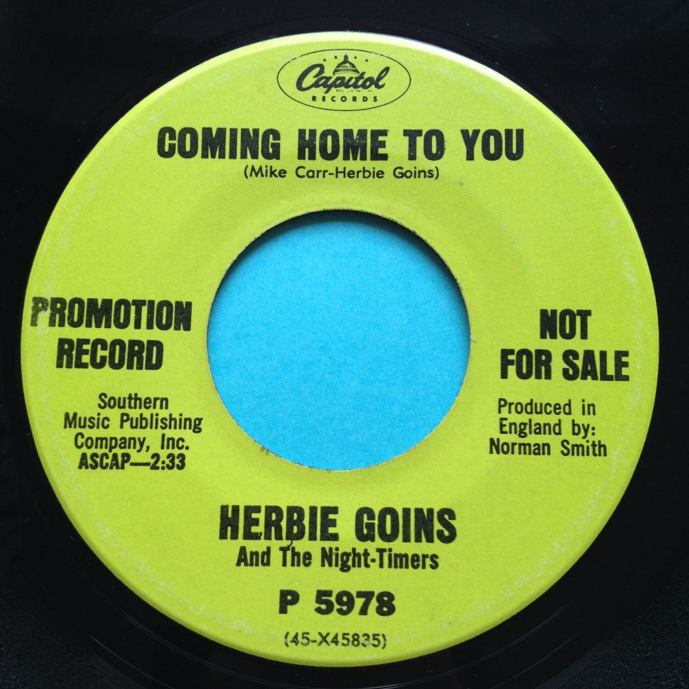 Herbie Goins - Coming home to you - Capitol promo - Ex-