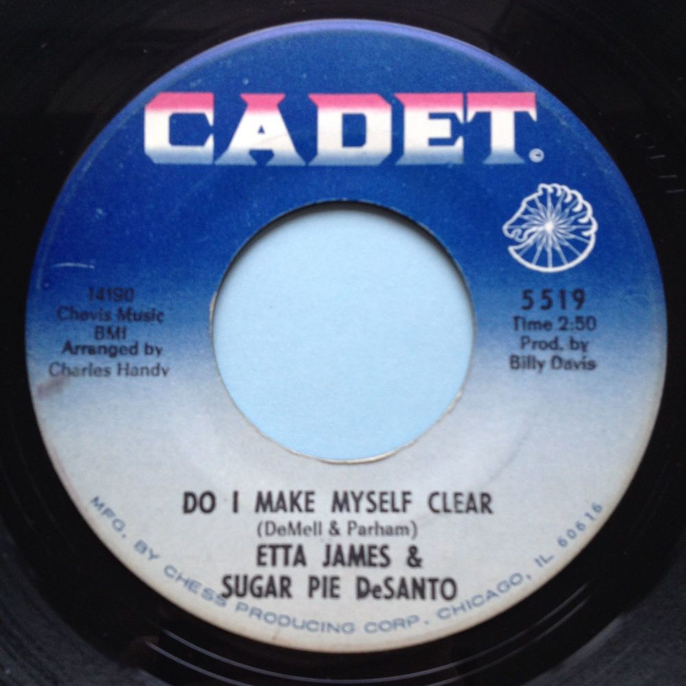 Etta James & Sugar Pie DeSanto - Do I make myself clear - Checker - Ex