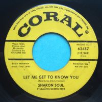 Sharon Soul - Hi love is amazing b/w Let me get to know you - Coral promo - VG+