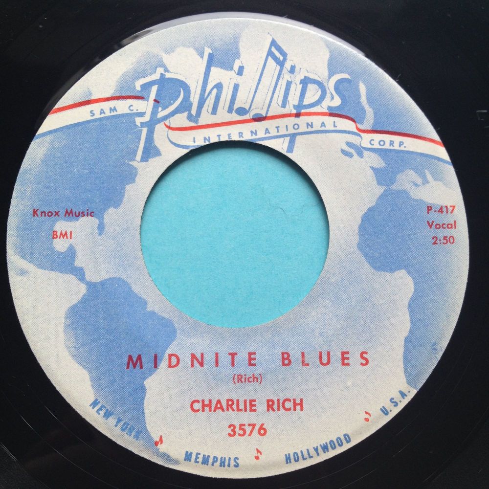 Charlie Rich - Midnite Blues - Phillips - Ex