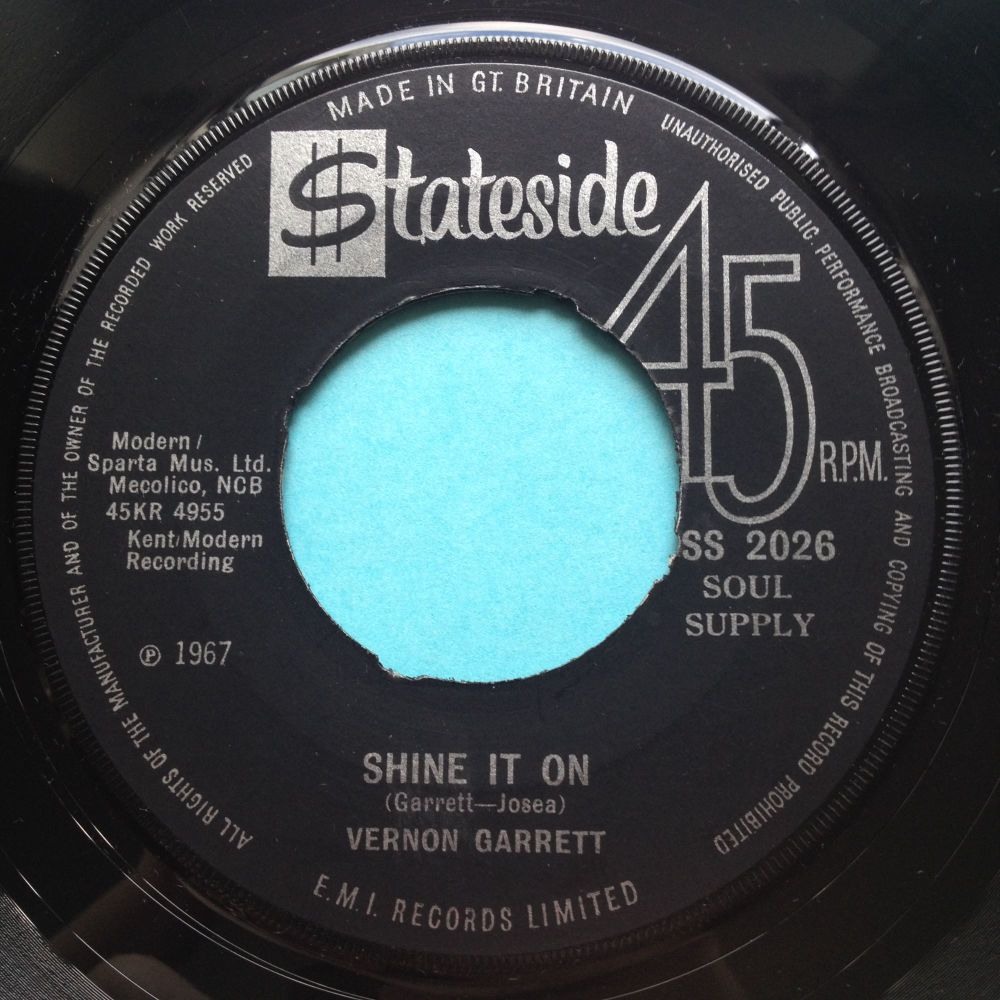 Vernon Garrett - Shine it one - UK Stateside (noc) - Ex
