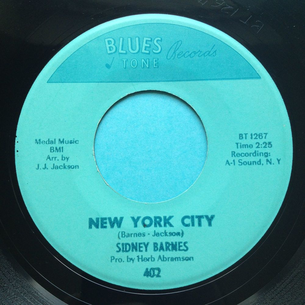 Sidney Barnes - New York City b/w Talkin' 'bout a shindig - Blues Tone - Ex