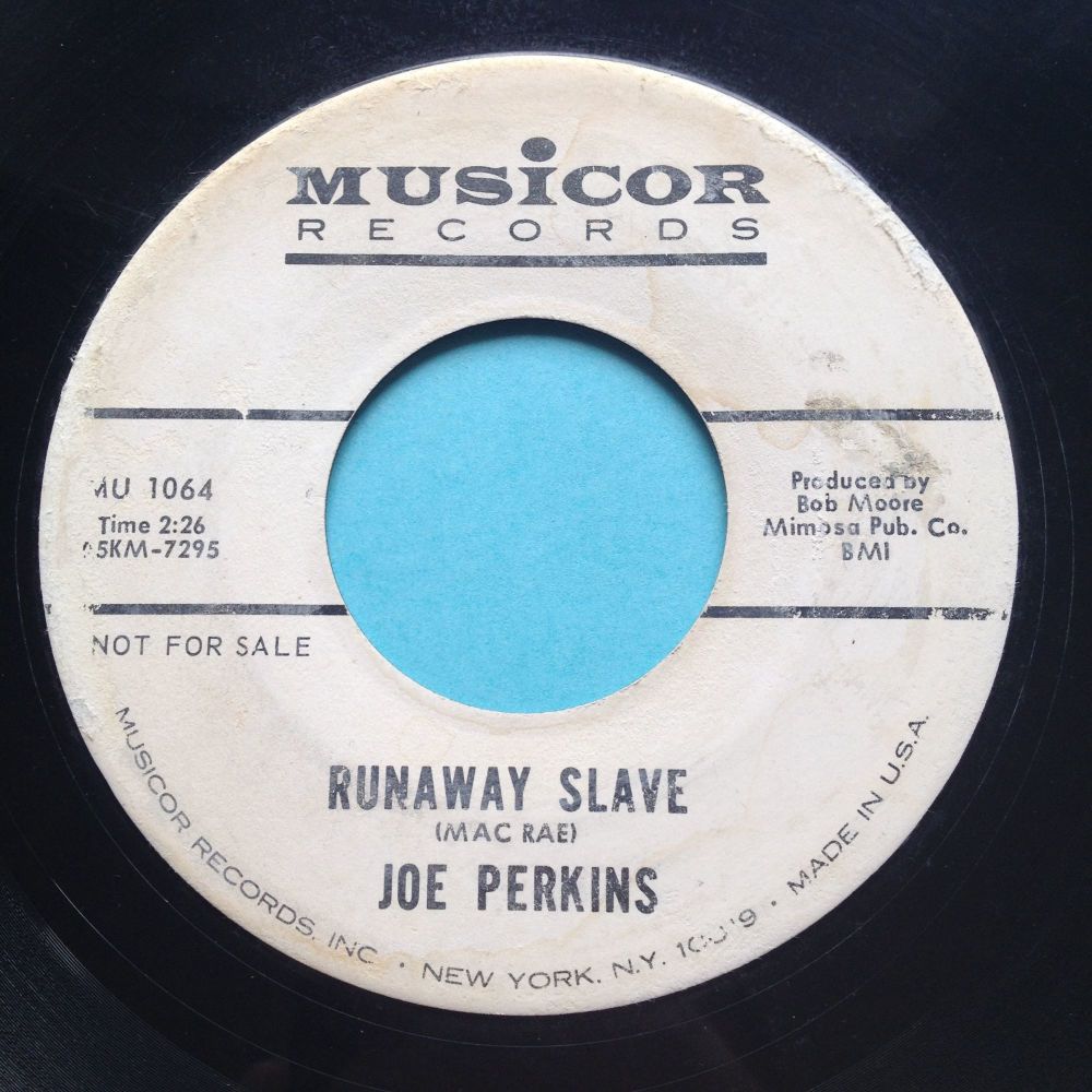 Joe Perkins - Runaway Slave - Musicor promo - VG