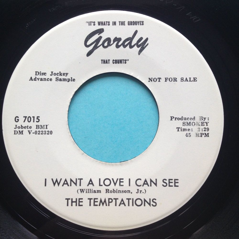 Temptations - I want a love I can see - Gordy promo - Ex