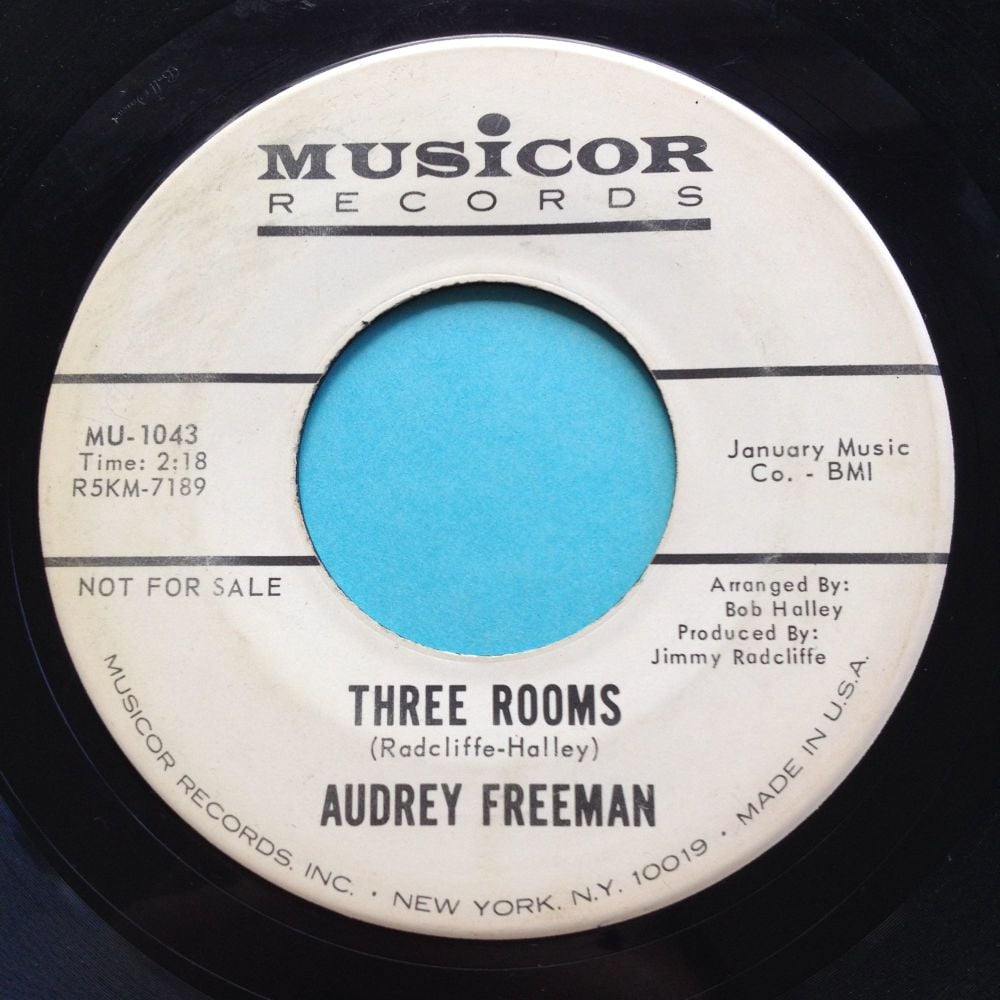 Audrey Freeman - Three rooms - Musicor promo - Ex-
