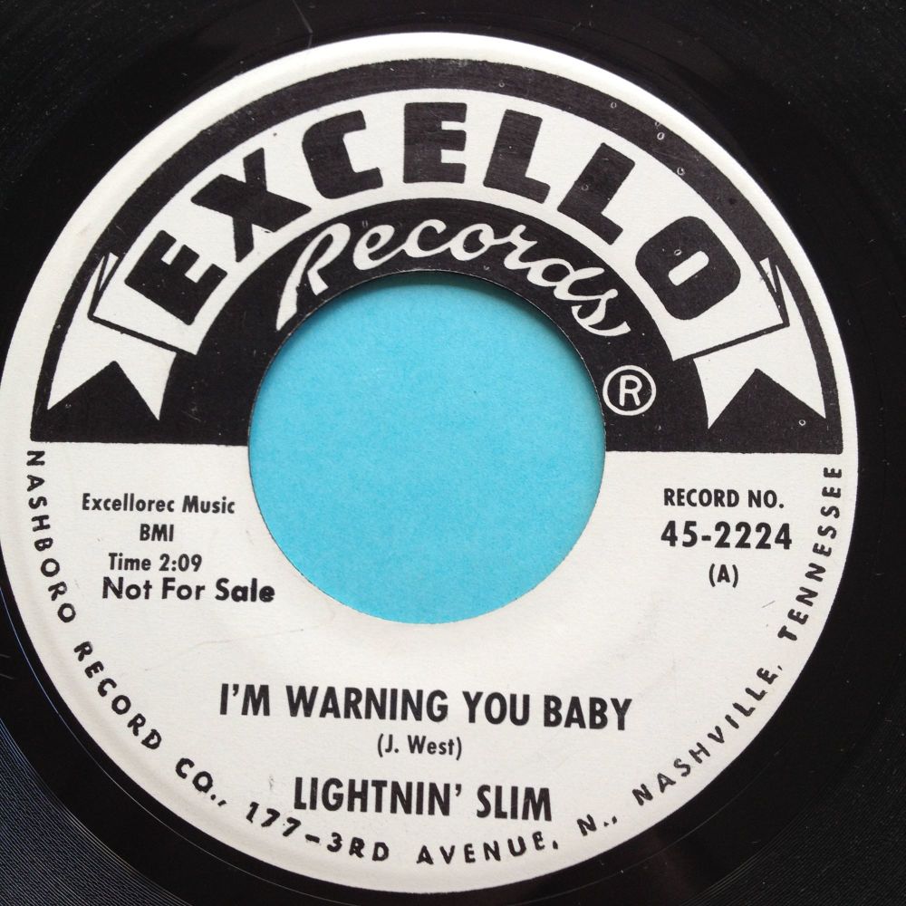 Lightnin' Slim - I'm warning you baby - Excello promo - VG+