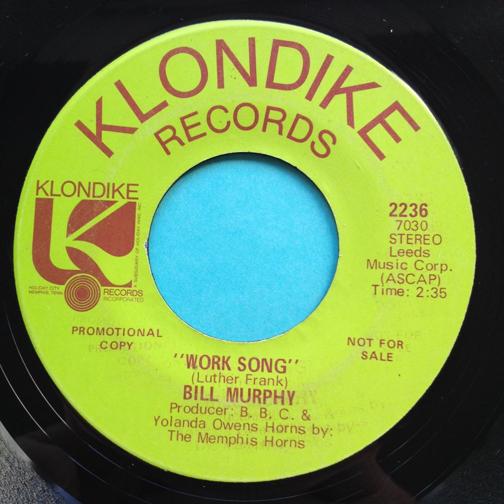 Bill Murphy - Work Song - Klondike promo - VG+