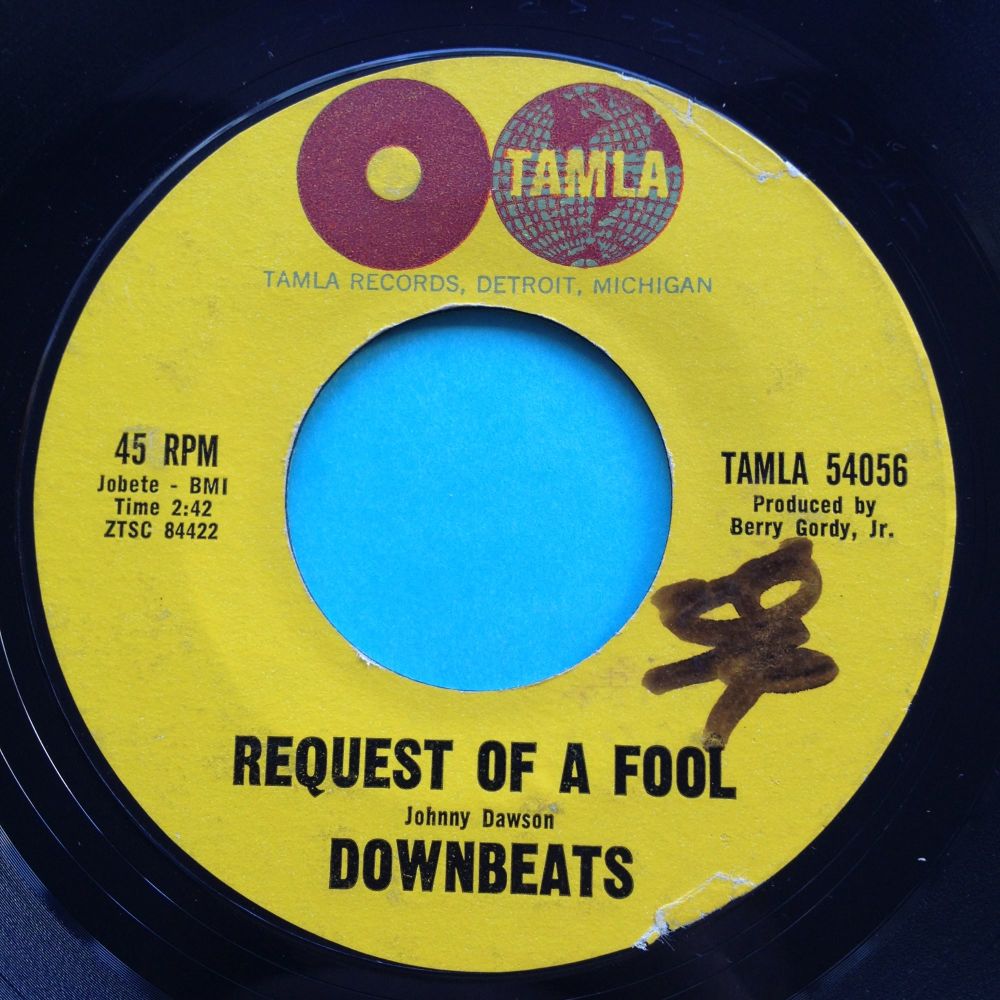 Downbeats - request of a fool - Tamla - VG+