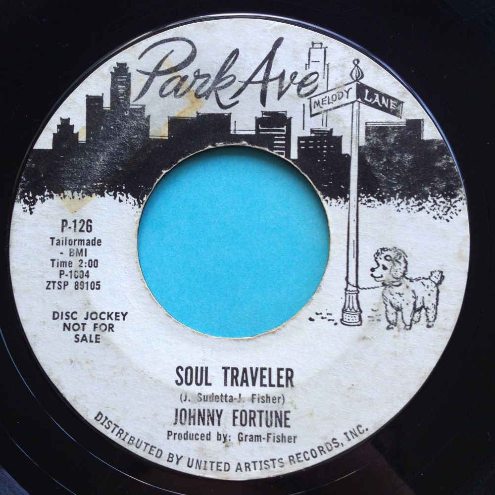 Johnny Fortune - Soul Traveler - Park Ave promo - VG plays VG+