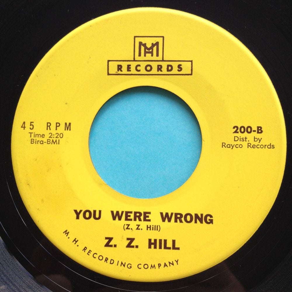 Z Z Hill - You were wrong - MH - Ex