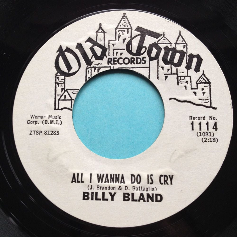 Billy Bland - All I wanna do is cry - Old Town promo - Ex