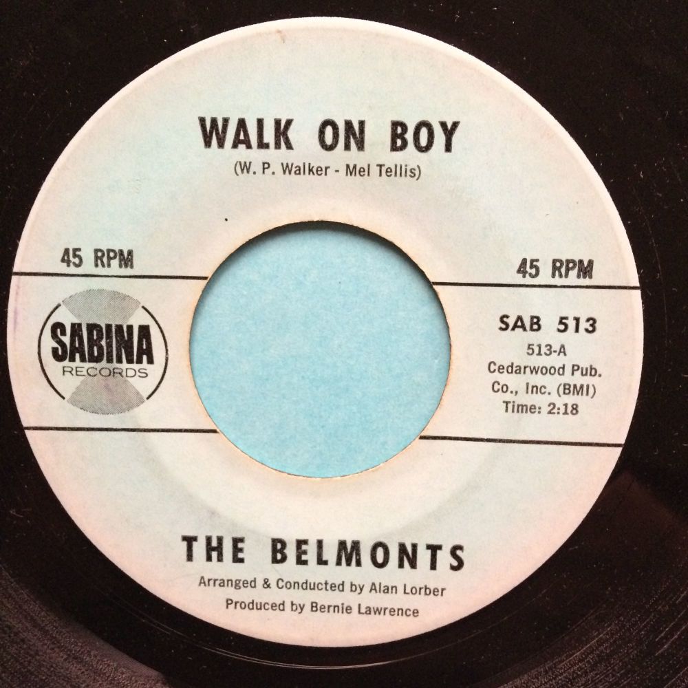 Belmonts - Walk on boy - Sabina - VG+