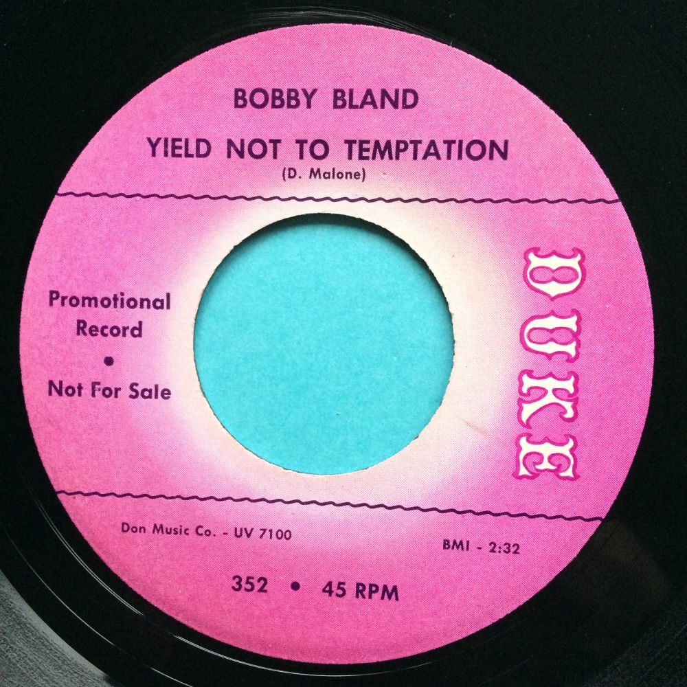 Bobby Bland - Yield not to temptation - Duke promo - Ex