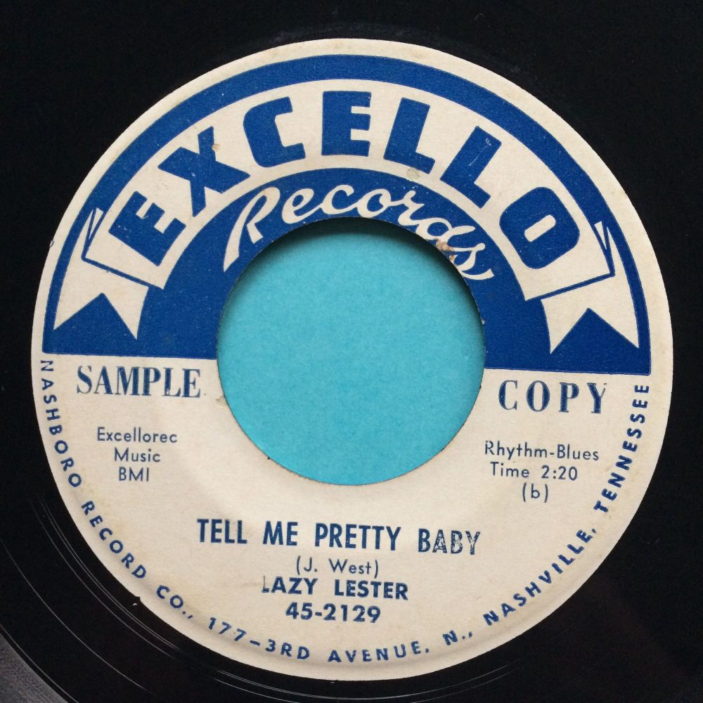 Lazy Lester - Tell me pretty baby - Excello promo - Ex- (label tear on flip