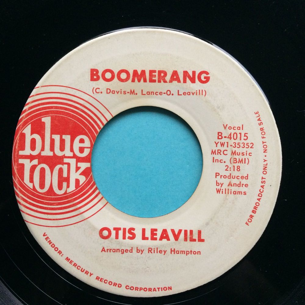 Otis Leavill - Boomerang - Blue Rock promo - VG+