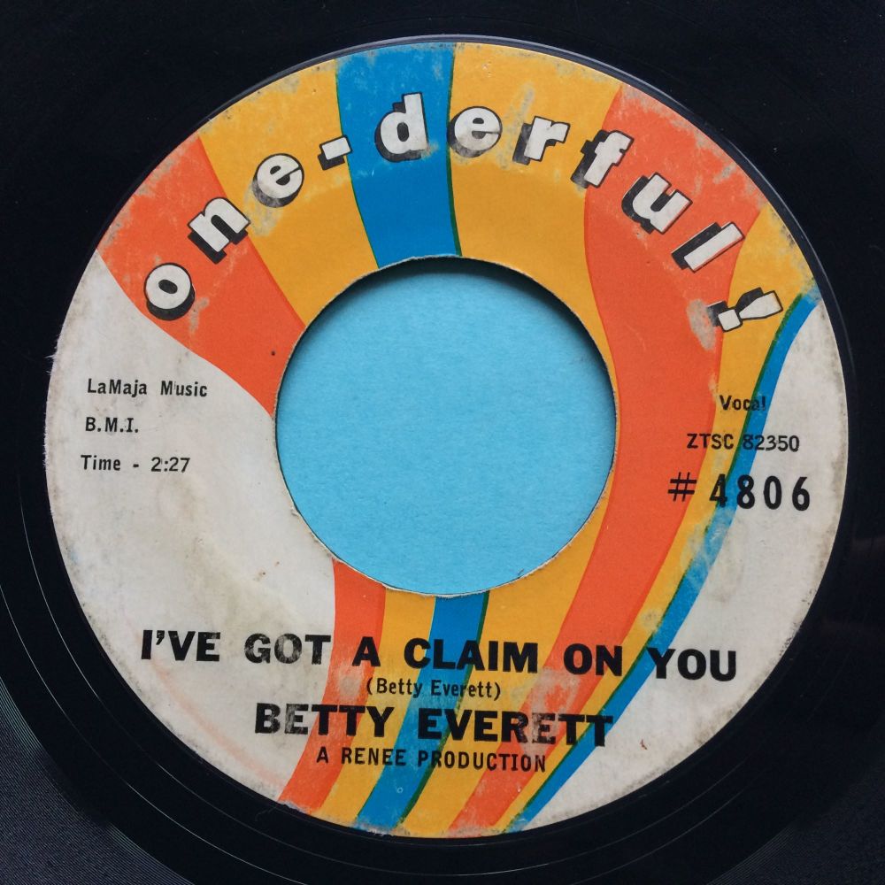 Betty Everett - I've got a claim on you - One-derful - VG+