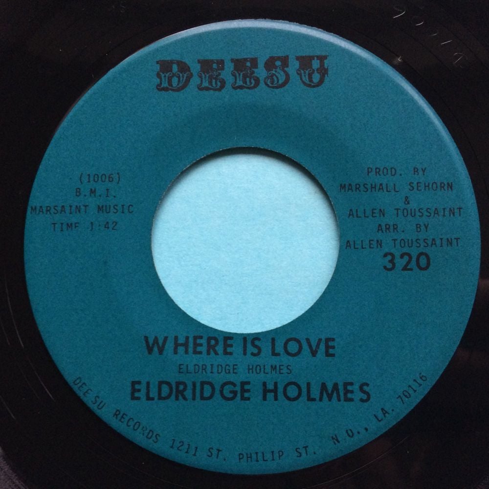 Eldridge Holmes - Where is love - Deesu - Ex