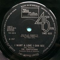 Temptations - I want a love I can see - UK Tamla Motown - VG+