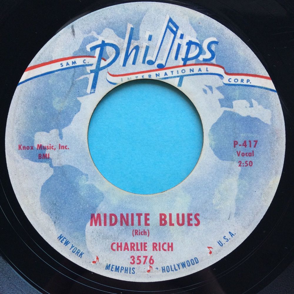 Charlie Rich - Midnite Blues - Phillips - Ex-