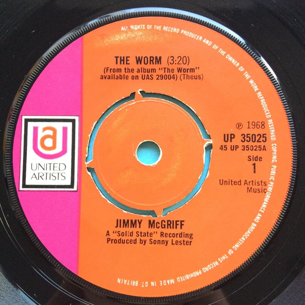Jimmy McGriff - The Worm - UA (U.K.) - VG+
