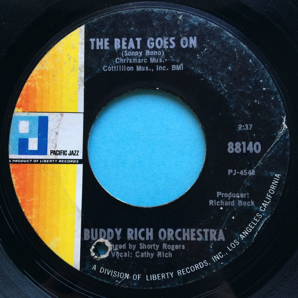 Buddy Rich Orchestra - The beat goes on - Pacific Jazz - VG (plays VG+)