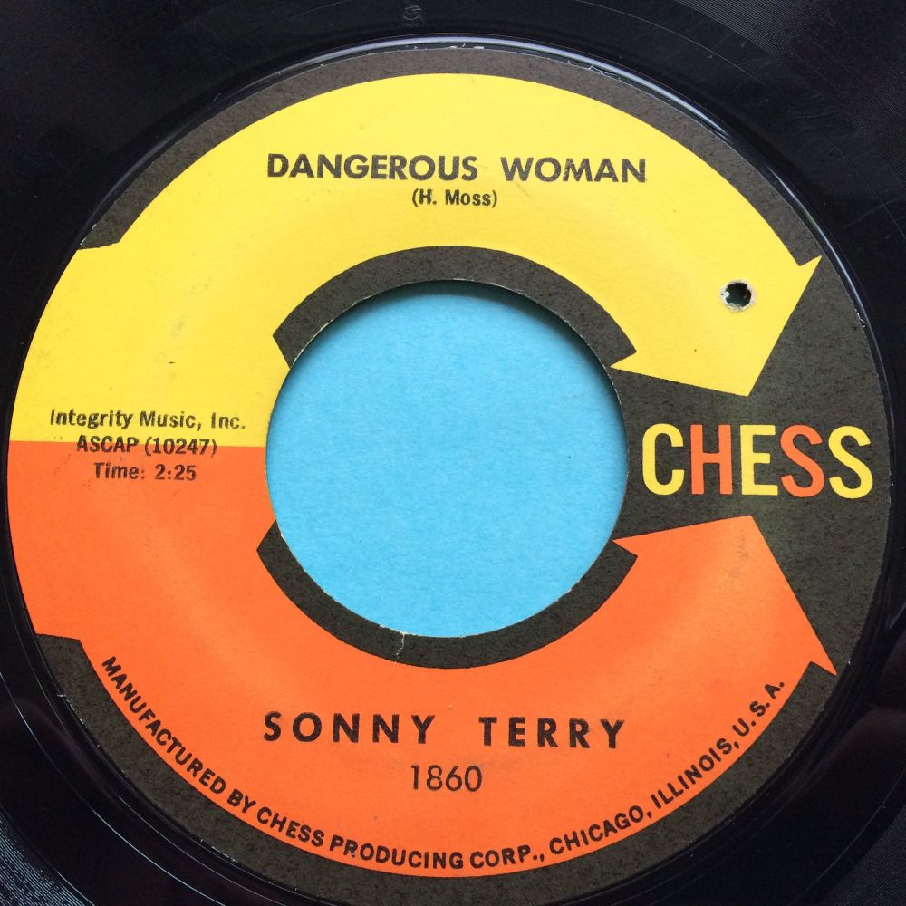 Sonny Terry - Dangerous Woman b/w Hootenanny Blues - Chess - VG+