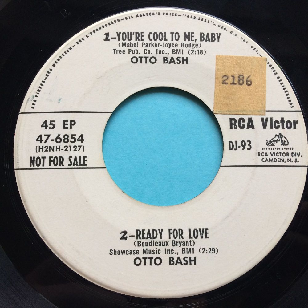 Otto Bash - You're cool to me baby - RCA Victor promo EP - VG+