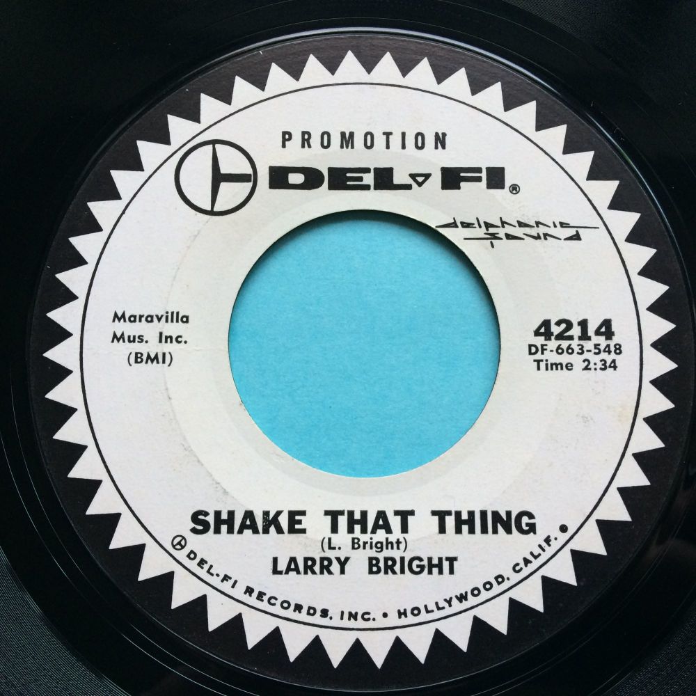 Larry Bright - Shake that thing - Del-Fi promo - Ex