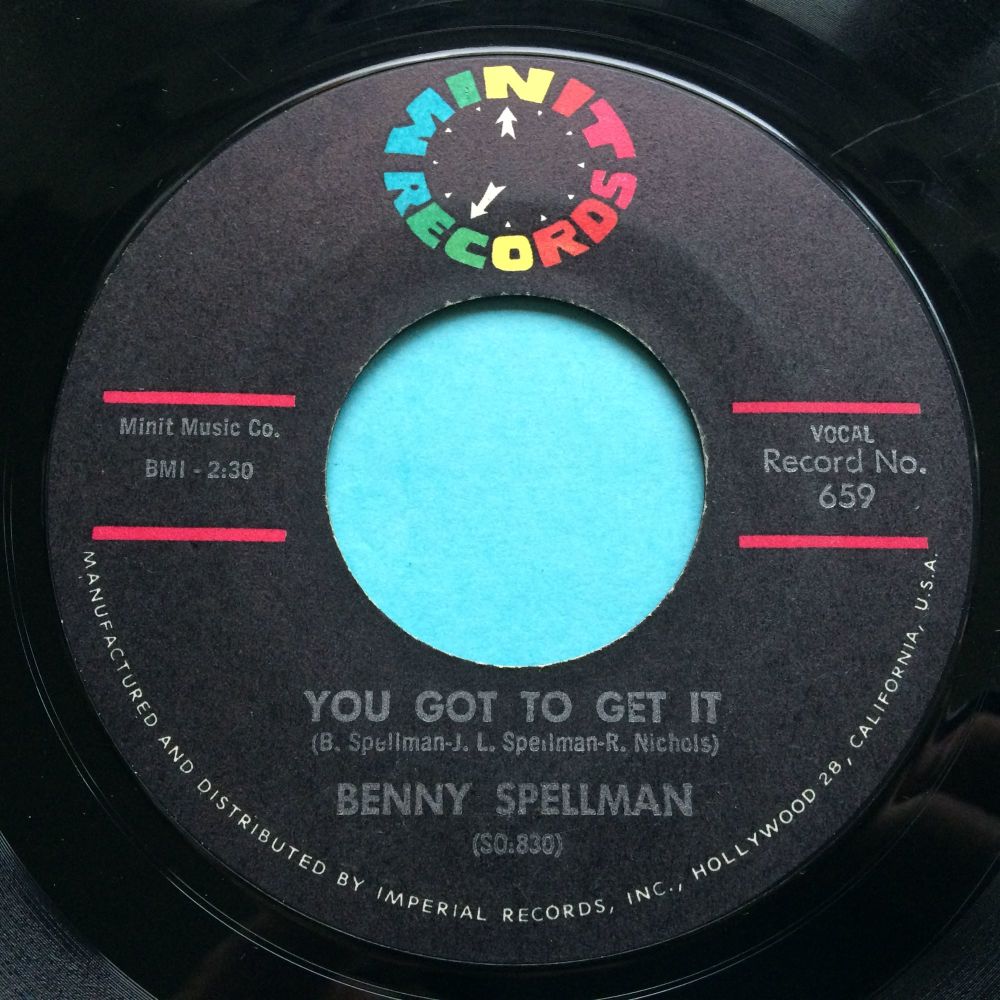 Benny Spellman - You got to get it - Minit - VG+