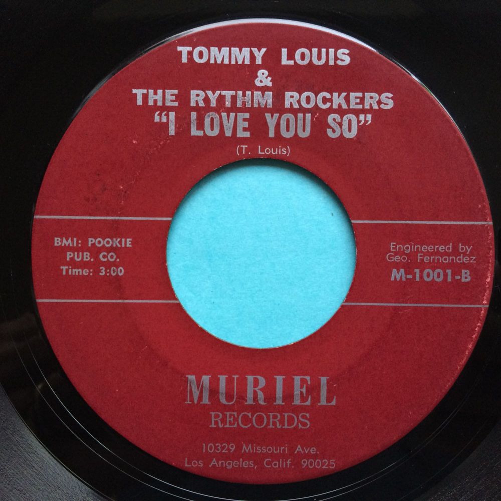 Tommy Louis & the Rhythm Rockers - I love you so - Muriel - VG+ 