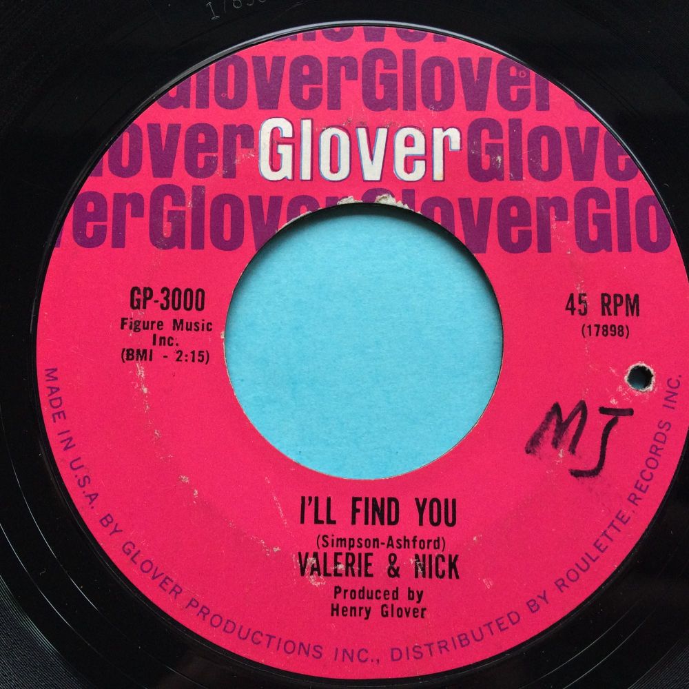 Valerie & Nick - I'll find you - Glover - VG+
