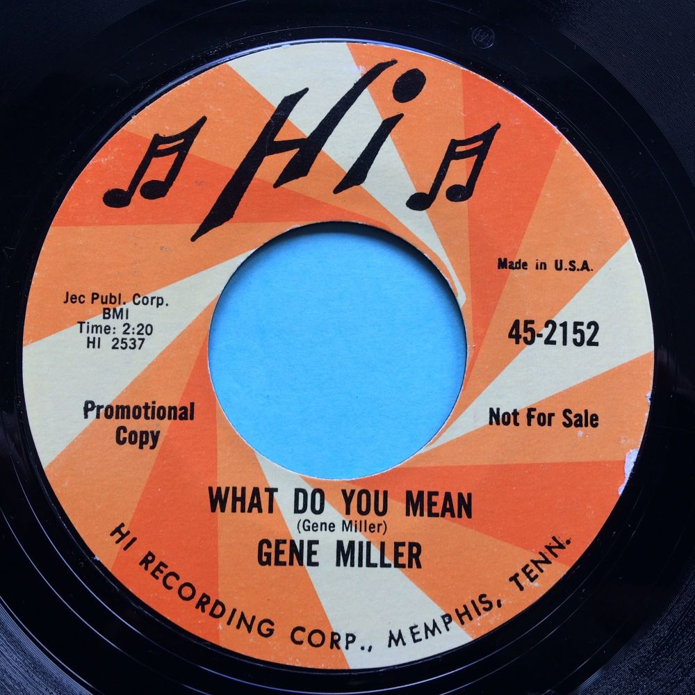 Gene Miller - What do you mean - Hi promo - Ex-
