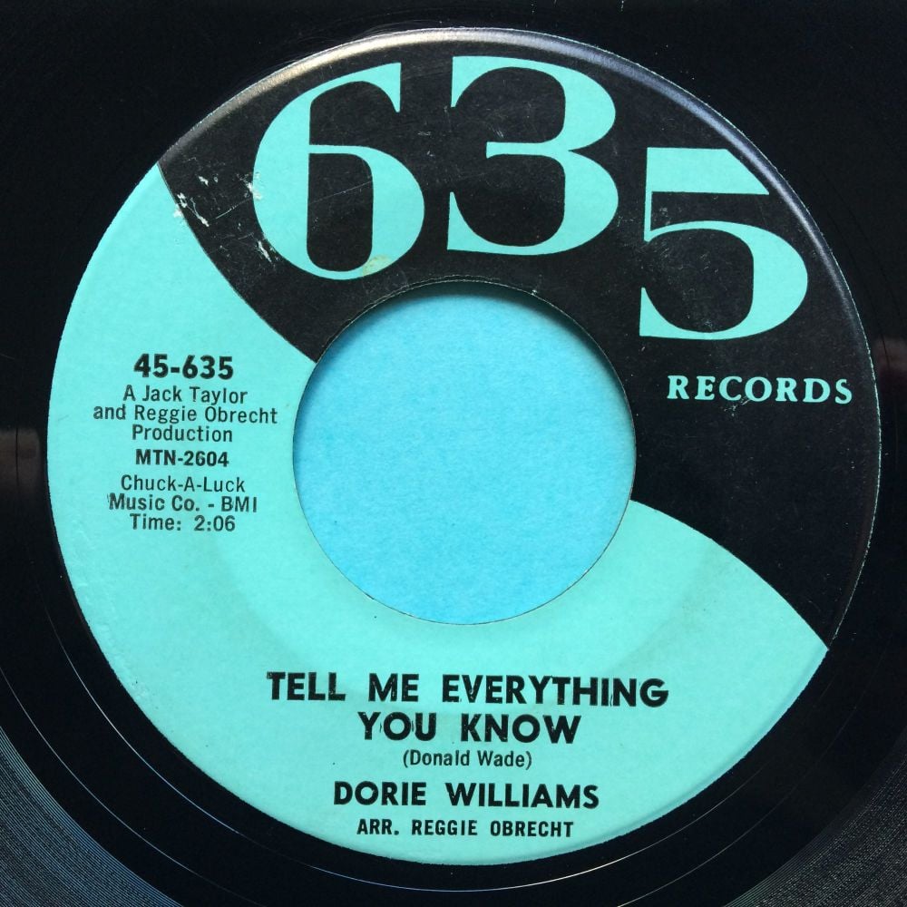Dorie Williams - Tell me everything you know - 635 - Ex