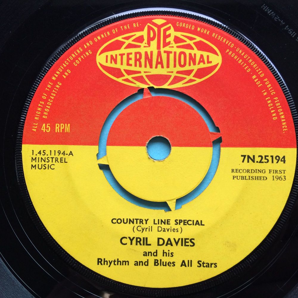 Cyril Davies and his Rhythm and Blues All Stars - Country Line Special b/w Chicago Calling - UK Pye International - Ex-