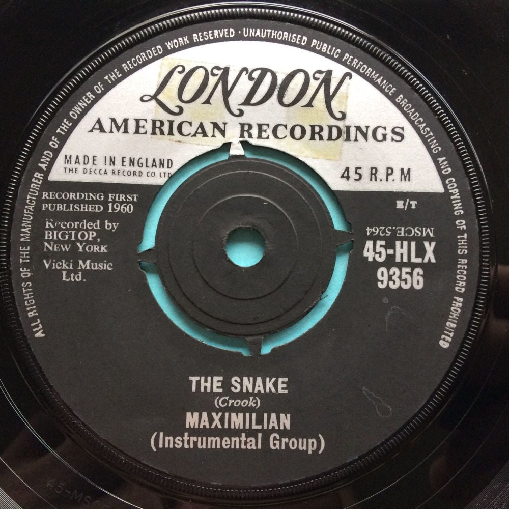 Maximilian - The Snake - UK London - Ex (str residue on labels)