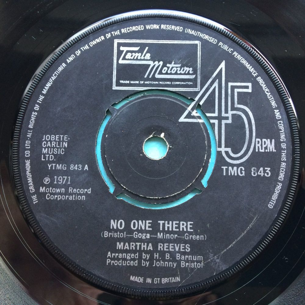 Martha Reeves - No one there - U.K. Tamla Motown - VG+
