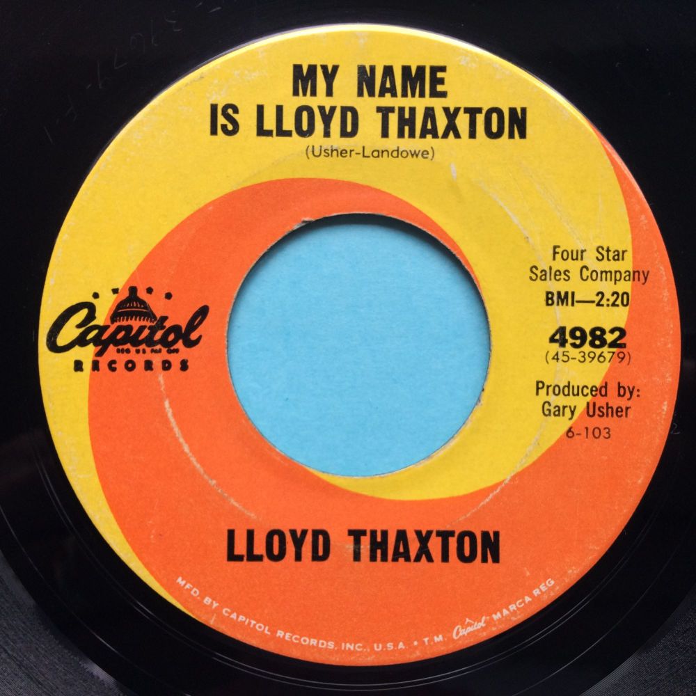 Lloyd Thaxton - My name is Lloyd Thaxton - Capitol - VG+