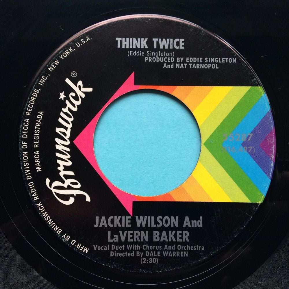 Jackie Wilson and LaVern Baker - Think Twice - Brunswick - Ex-