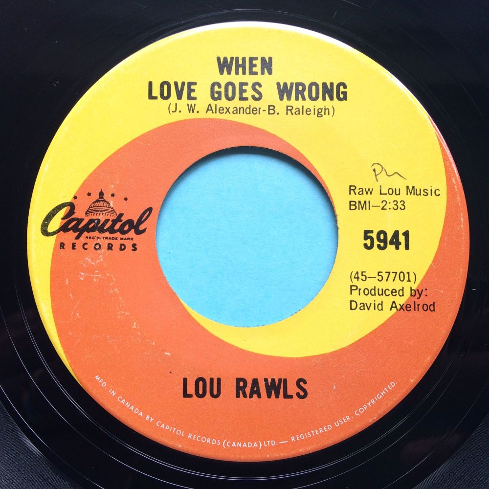 Lou Rawls - When love goes wrong - Capitol - Ex 