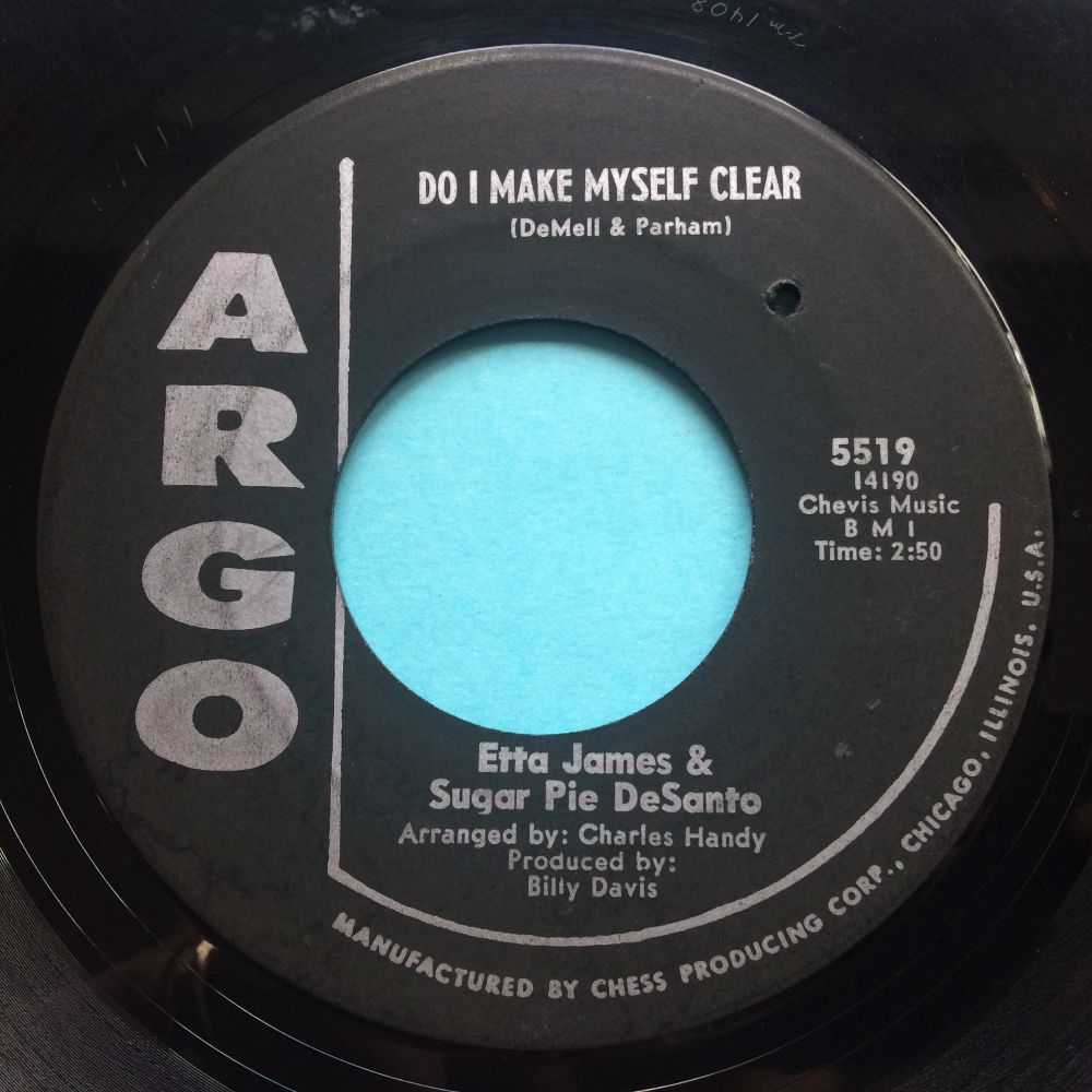 Etta James and Sugar Pie Desanto - Do I make myself clear - Argo - VG+