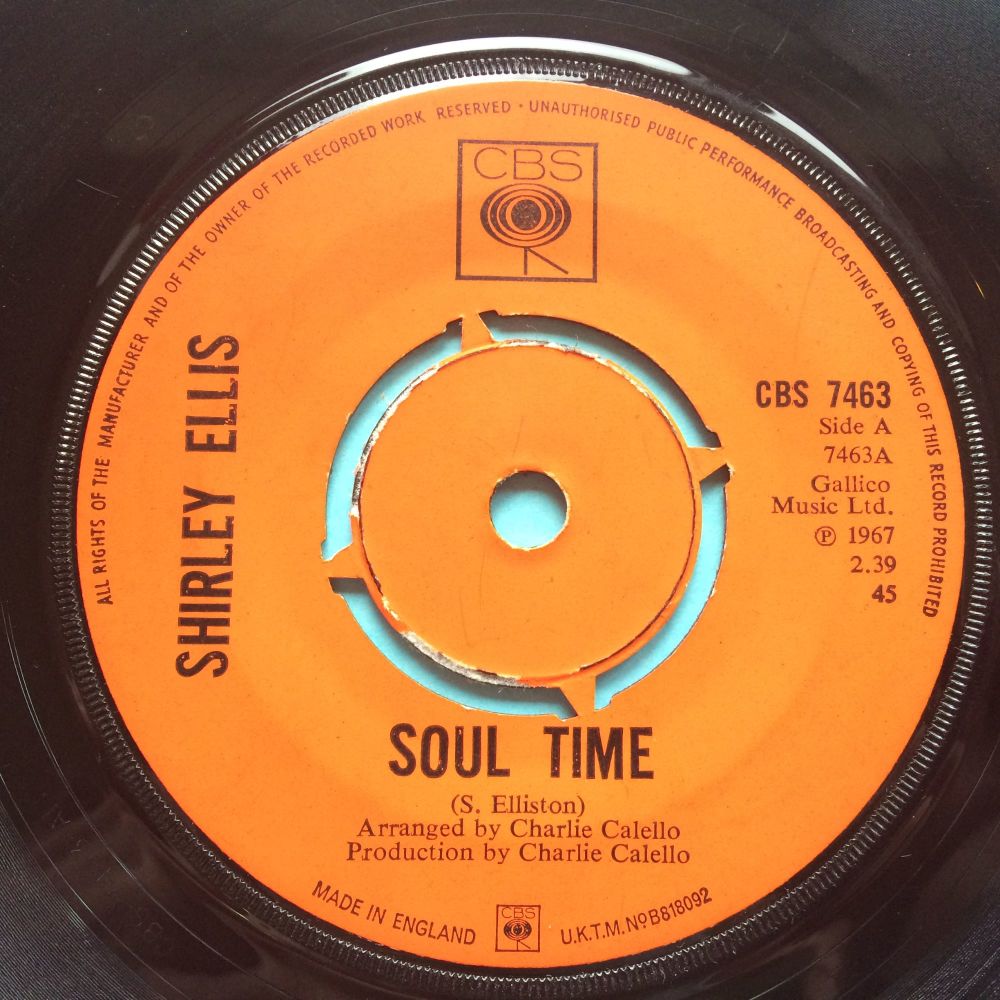 Shirley Ellis - Soul Time - U.K. CBS - VG+
