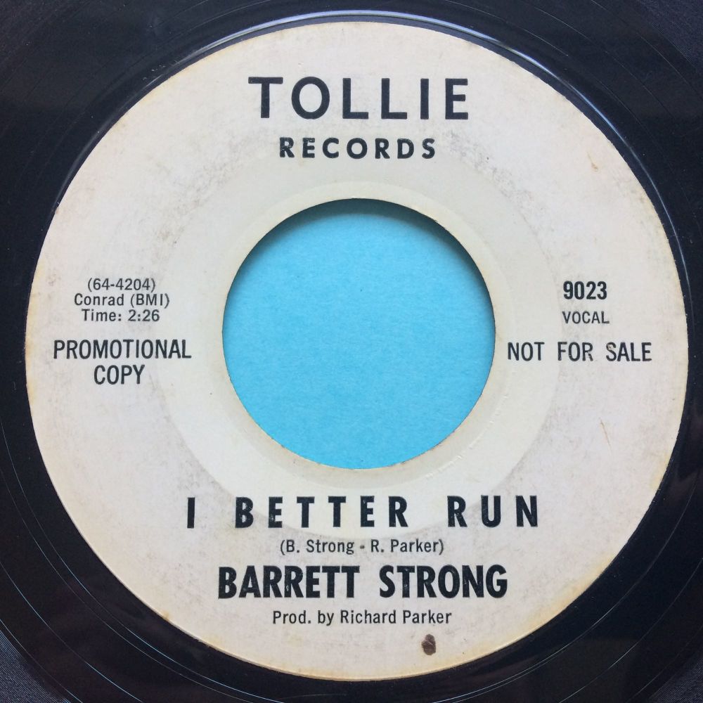 Barrett Strong - I better run b/w Make up your mind - Tollie - Ex-