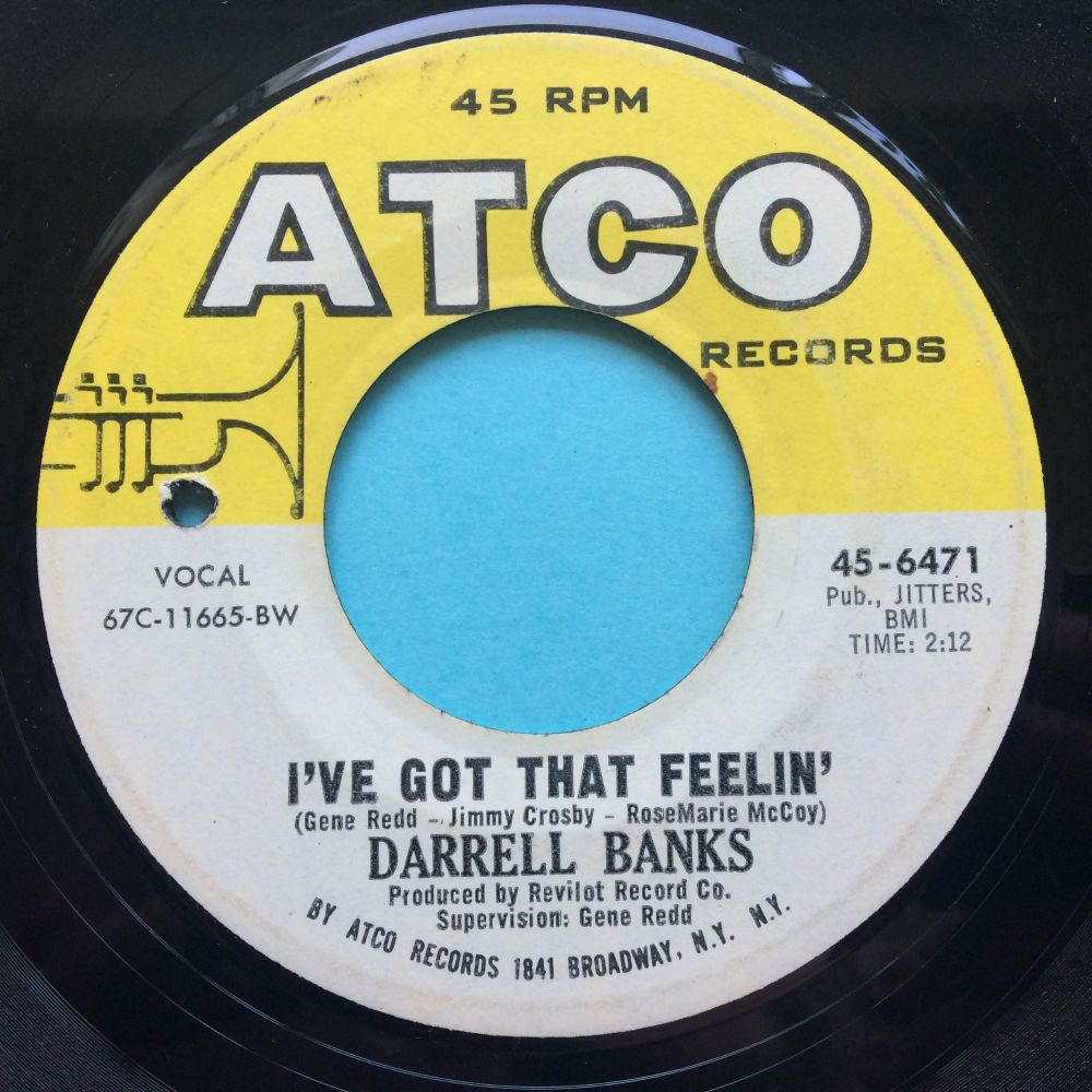 Darrell Banks - I've got that feelin' Atco - Ex-