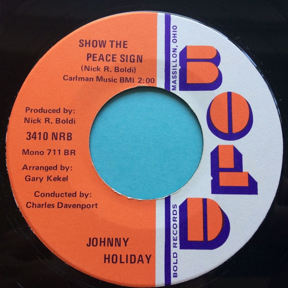 Johnny Holiday - Show the peace sign - Bold - Ex
