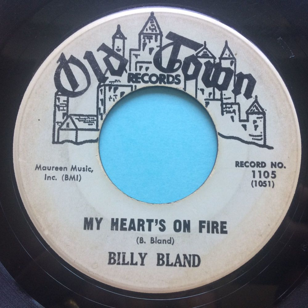 Billy Bland - My heart's on fire - Old Town - VG+