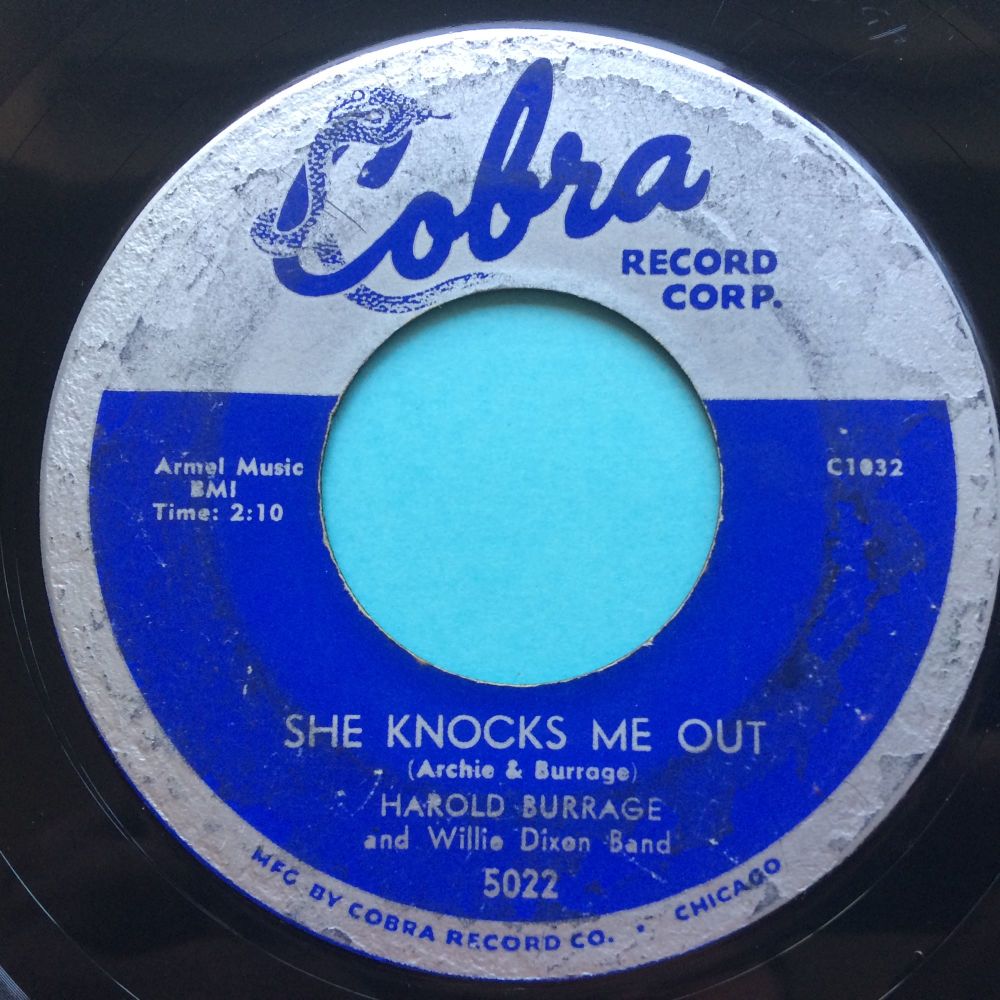 Harold Burrage - She knocks me out - Cobra - VG+