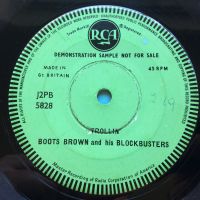 Boots Brown and his Blockbusters - Trollin' - UK RCA one sided demo - VG+