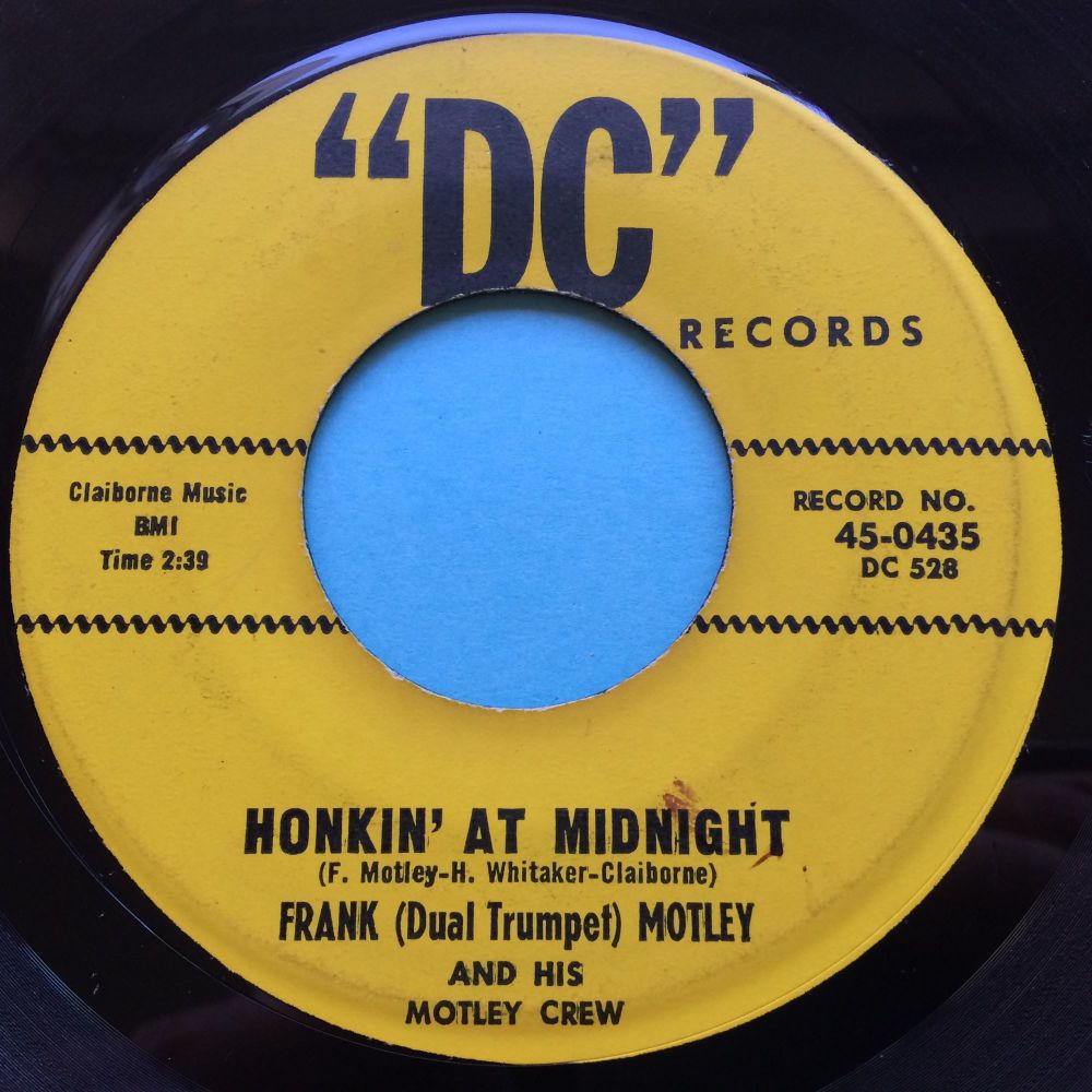 Frank (Duel Trumpet) Motley - Honkin' at midnight - DC - Ex-